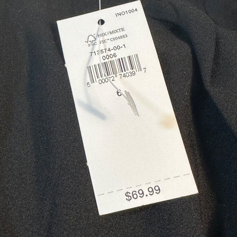 Banana Republic Women's Black Faux Wrap Skirt Size 6 New With Tags MSRP $69.99 - Picture 5 of 12